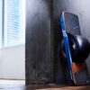Leaning Wheel On Concrete Column With Window